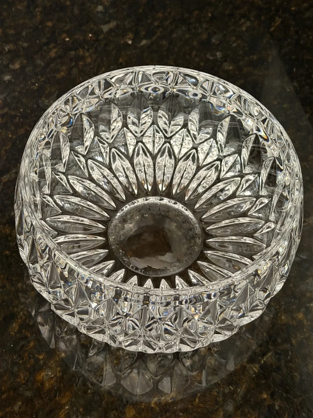 Vintage Gorham Althea Full Lead Crystal Bowl 5.5” | Heavy Crystal Trinket Bowl